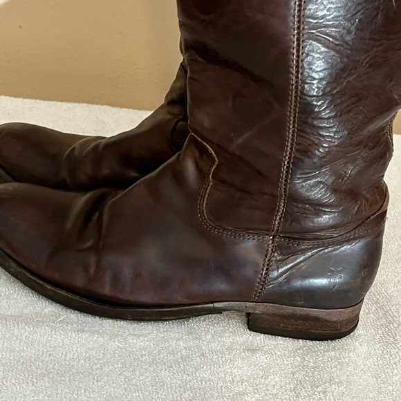 Frye Melissa Brown Boots Sz 8 - Picture 7 of 14
